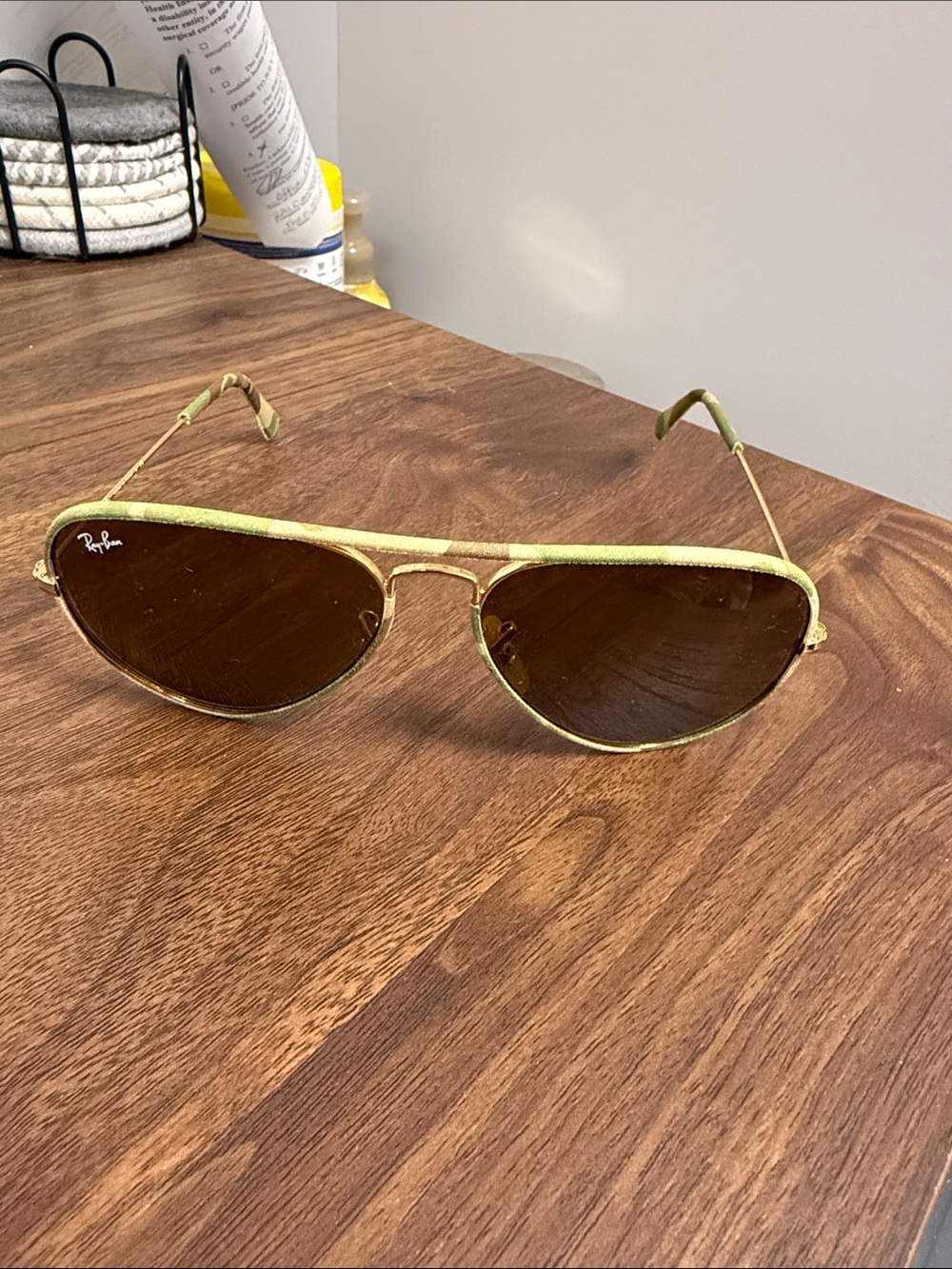 Ray-Ban camo  Aviator Sunglasses with Brown Lenses